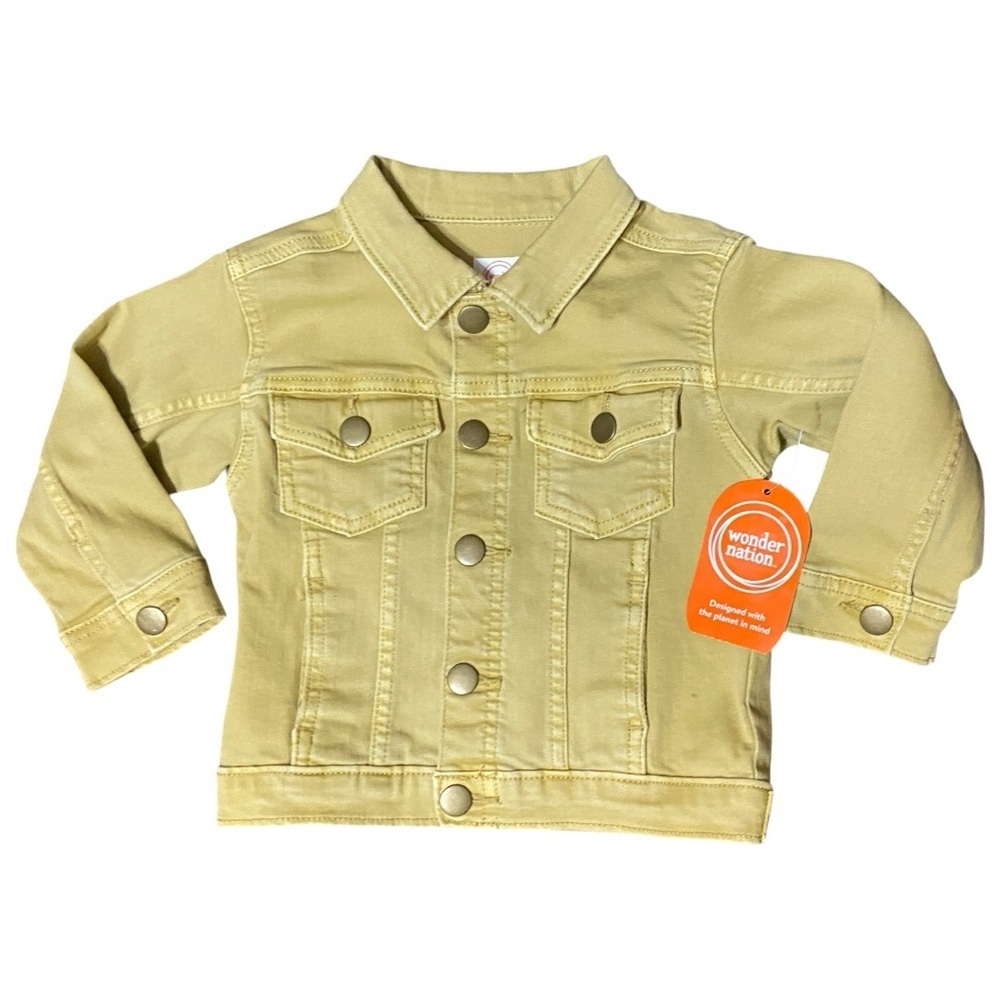Wonder Nation Kids Light Yellow Jean Jacket